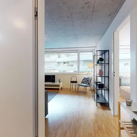 Bright And Luminous 1 Bedroom Flat In Downtown Sion Exterior photo